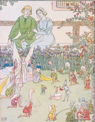 Die Eltern waren sehr glücklich und die Taufe fand mit großer Zeremonie statt